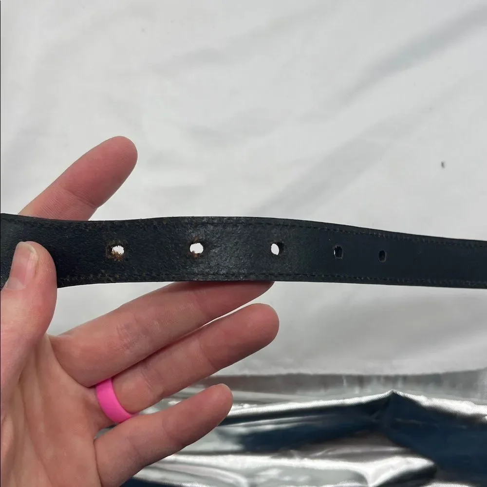 Bill Adler Studio Black Leather Belt